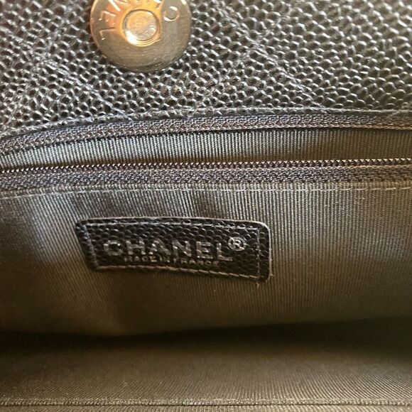 EUC Vintage CHANEL Black Bag with Silver Hardware - Picture 15 of 15